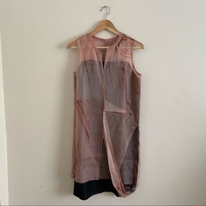 Pink silk acne studios dress - xs